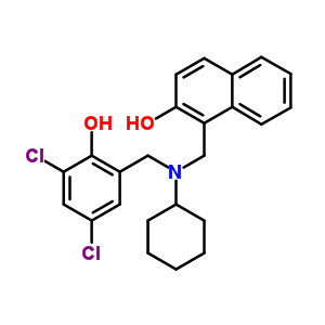 4479-38-3  1-{[cyclohexyl(3,5-dichloro-2-hydroxybenzyl)amino]methyl}naphthalen-2-ol