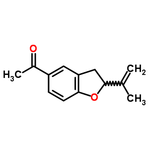 4976-25-4  1-[(2R)-2-(prop-1-en-2-yl)-2,3-dihydro-1-benzofur-5-yl]ethan