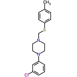 5473-18-7  1-(3-chlorophenyl)-4-{[(4-methylphenyl)sulfanyl]methyl}piperazine