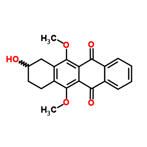 58977-07-4  8-hydroxy-6,11-dimethoxy-7,8,9,10-tetrahydrotetracene-5,12-dione