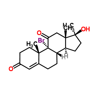 6272-09-9  (17beta)-9-bromo-17-hydroxy-17-methylandrost-4-ene-3,11-dione