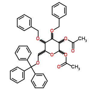 67965-12-2  1,2-di-O-acetyl-3,4-di-O-benzyl-6-O-tritylhexopyranose