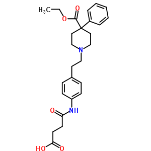 7146-72-7  4-[(4-{2-[4-(ethoxycarbonyl)-4-phenylpiperidin-1-yl]ethyl}phenyl)amino]-4-oxobutanoic acid