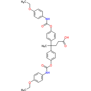 7147-61-7  4,4-bis(4-{[(4-ethoxyphenyl)carbamoyl]oxy}phenyl)pentanoic acid