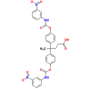 7147-62-8  4,4-bis(4-{[(3-nitrophenyl)carbamoyl]oxy}phenyl)pentanoic acid