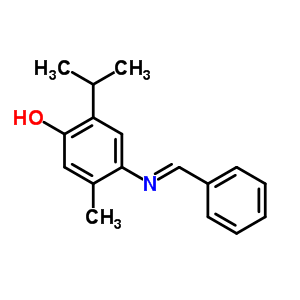 7251-18-5  5-methyl-4-{[(E)-phenylmethylidene]amino}-2-(propan-2-yl)phenol