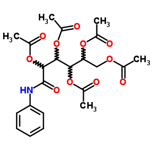 7356-85-6  6-oxo-6-(phenylamino)hexane-1,2,3,4,5-pentayl pentaacetate (non-preferred name)