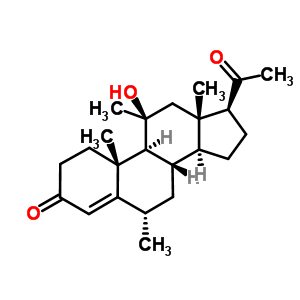 2668-68-0  (6alpha,11beta)-11-hydroxy-6,11-dimethylpregn-4-ene-3,20-dione