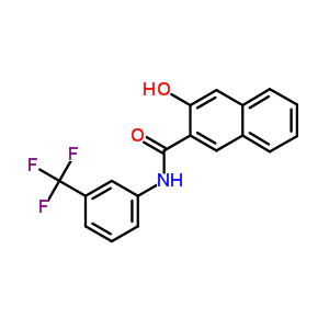 450-33-9  3-hidroxi-N-[3-(trifluorometil)fenil]naftaleno-2-carboxamida