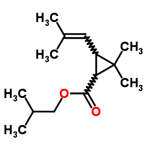 5458-68-4  2-methylpropyl 2,2-dimethyl-3-(2-methylprop-1-en-1-yl)cyclopropanecarboxylate