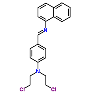 56133-60-9  N-[(E)-{4-[bis(2-chloroethyl)amino]phenyl}methylidene]naphthalen-1-amine