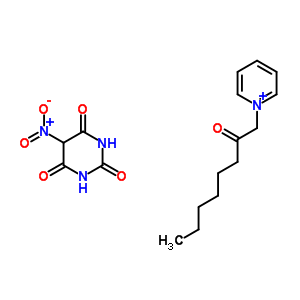 6322-28-7  5-nitrohexahydropyrimidine-2,4,6-trione; 1-pyridin-1-ium-1-yloctan-2-one