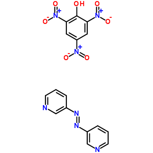 7249-69-6  2,4,6-trinitrophenol - 3,3'-(E)-diazene-1,2-diyldipyridine (1:1)
