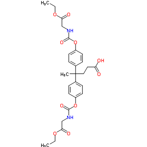 7403-62-5  4,4-bis(4-{[(2-ethoxy-2-oxoethyl)carbamoyl]oxy}phenyl)pentanoic acid (non-preferred name)