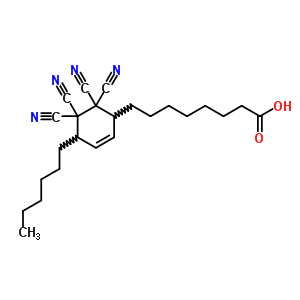 6624-40-4  8-(5,5,6,6-tetracyano-4-hexylcyclohex-2-en-1-yl)octanoic acid