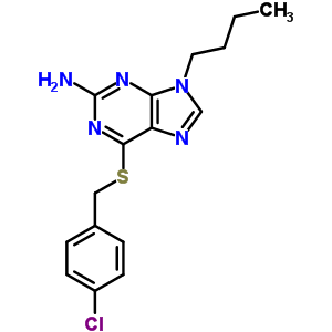 24398-01-4  9-butyl-6-[(4-chlorobenzyl)sulfanyl]-9H-purin-2-amine