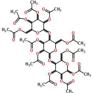 31873-40-2  2,3,4,6-tetra-O-acetylhexopyranosyl-(1->4)-2,3,6-tri-O-acetylhexopyranosyl-(1->4)-1,2,3,6-tetra-O-acetylhexopyranose