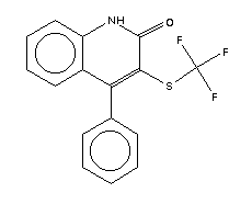 119136-35-5  2(1H)-Quinolinone, 3-[(trifluoromethyl)thio]-4-phenyl-