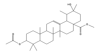 14356-56-0  10-Acetoxy-2-hydroxy-1,2,6a,6b,9,9,12a-heptamethyl-1,3,4,5,6,6a,6b,7,8 ,8a,9,10,11,12,12a,12b,13,14b-octadecahydro-2H-picene-4a-carboxylic ac id, methyl ester