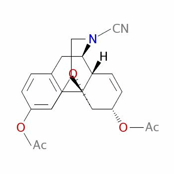 20827-47-8  (5α,6α)-3,6-bis(acetoxy)-7,8-didehydro-4,5-epoxymorphinan-17-carbonitrile