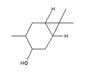 38748-96-8  (1α,3α,4β,6α)-4,7,7-trimethylbicyclo[4.1.0]heptan-3-ol