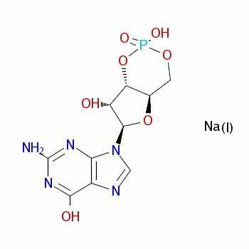 40245-60-1  Guanosine, cyclic 3',5'-(hydrogen phosphate), sodium salt