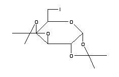 4026-28-2  6-deoxy-1,2:3,4-di-O-isopropylidene-6-*iodo-A-D-