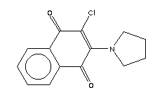 59641-25-7  2-chloro-3-pyrrolidino-1,4-naphthoquinone