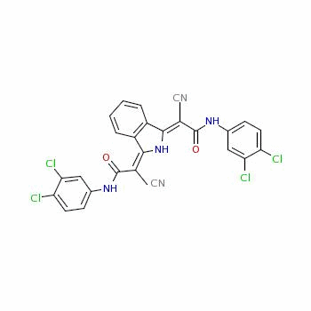 68808-67-3  2,2'-(1H-isoindole-1,3(2H)-diylidene)bis[2-cyano-N-(3,4-dichlorophenyl)acetamide]