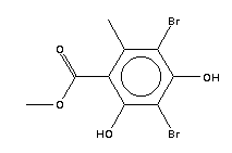 715-33-3  Methyl 3,5-dibromo-2,4-dihydroxy-6-methylbenzoate