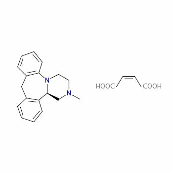 85201-39-4  (R)-1,2,3,4,10,14b-hexahydro-2-methyldibenzo[c,f]pyrazino[1,2-a]azepine maleate