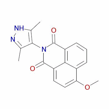 85480-81-5  2-(3,5-dimethyl-1H-pyrazol-4-yl)-6-methoxy-1H-benz[de]isoquinoline-1,3(2H)-dione