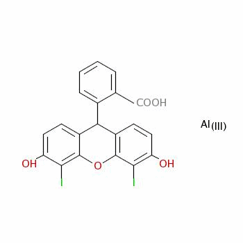 85480-91-7  2-(3,6-dihydroxy-4,5-diiodoxanthen-9-yl)benzoic acid, aluminium salt