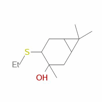 85567-25-5  4-(ethylthio)-3,7,7-trimethylbicyclo[4.1.0]heptan-3-ol