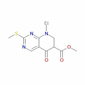85702-59-6  methyl 8-ethyl-5,6,7,8-tetrahydro-2-(methylthio)-5-oxopyrido[2,3-d]pyrimidine-6-carboxylate