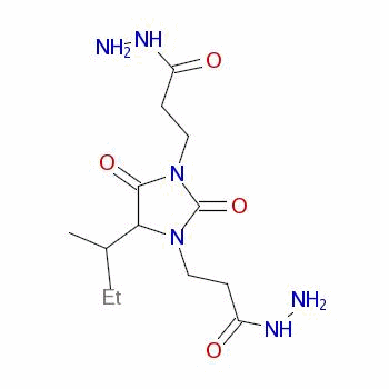 88122-27-4  4-(sec-butyl)-2,5-dioxoimidazolidine-1,3-di(propionohydrazide)