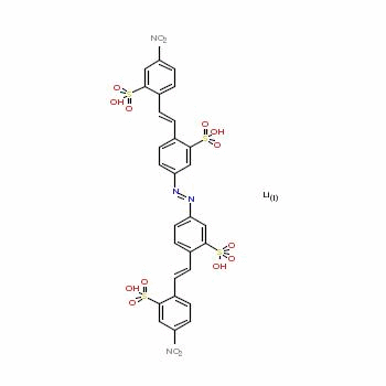93892-18-3  m,m'-azobis[6-[2-(4-nitro-2-sulphophenyl)vinyl]benzenesulphonic] acid, lithium salt