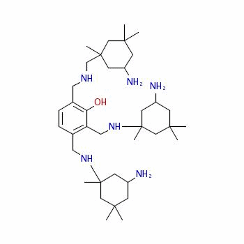 93941-70-9  5-amino-1,3,3-trimethylcyclohexanemethylamine, N,N',N''-[3-hydroxybenzene-1,2,4-triyltris(methylene)] derivative