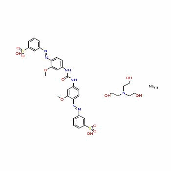 93964-44-4  m,m'-[carbonylbis[imino(3-methoxy-p-phenylene)azo]]bis(benzenesulphonic) acid, sodium salt, compound with 2,2',2''-nitrilotriethanol