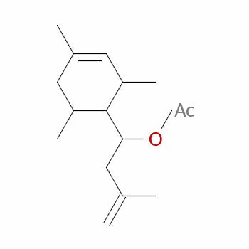 94201-02-2  2,4,6-trimethyl-α-(2-methylallyl)cyclohex-3-ene-1-methyl acetate