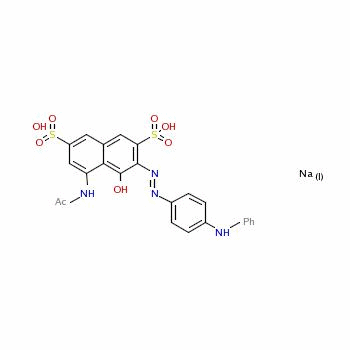 94249-04-4  5-acetamido-3-[[4-(anilino)phenyl]azo]-4-hydroxynaphthalene-2,7-disulphonic acid, sodium salt