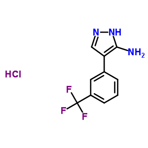 10033-14-4  4-[3-(trifluoromethyl)phenyl]-1H-pyrazol-5-amine hydrochloride (1:1)