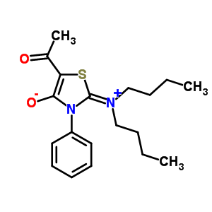 12320-51-3;29868-86-8  5-acetyl-2-(dibutyliminio)-3-phenyl-2,3-dihydro-1,3-thiazol-4-olate