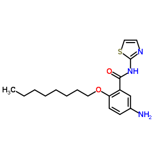 13736-70-4  5-amino-2-(octyloxy)-N-(1,3-thiazol-2-yl)benzamide