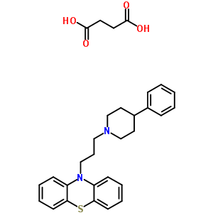 15037-50-0  10-[3-(4-phenylpiperidin-1-yl)propyl]-10H-phenothiazine butanedioate (1:1)