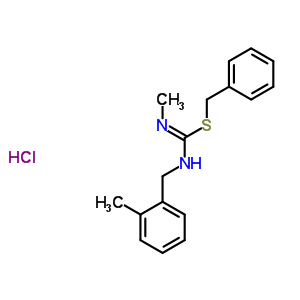 15260-34-1  benzyl N'-methyl-N-(2-methylbenzyl)carbamimidothioate hydrochloride (1:1)