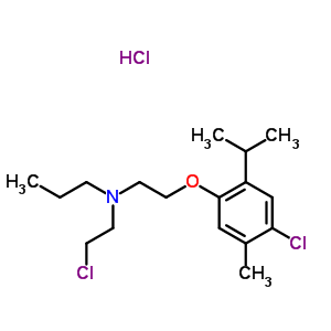 16793-66-1  N-(2-chloroethyl)-N-{2-[4-chloro-5-methyl-2-(propan-2-yl)phenoxy]ethyl}propan-1-amine hydrochloride (1:1)