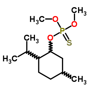 18470-09-2  O,O-dimethyl O-[5-methyl-2-(propan-2-yl)cyclohexyl] phosphorothioate