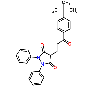 20358-39-8  4-[3-(4-tert-butylphenyl)-3-oxopropyl]-1,2-diphenylpyrazolidine-3,5-dione