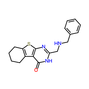 20886-94-6  2-[(benzylamino)methyl]-5,6,7,8-tetrahydro[1]benzothieno[2,3-d]pyrimidin-4(3H)-one